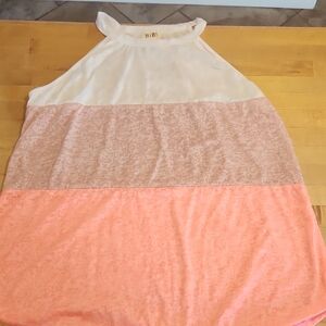 BiBi Tri-Tone Sleeveless Top New Without Tags